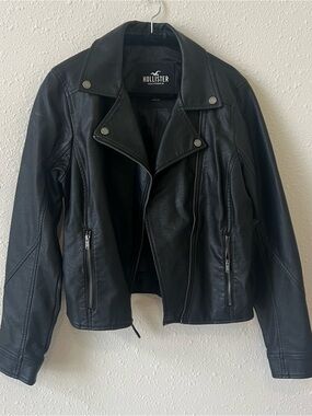 Hollister leather jacket